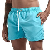 Riolio Men's Swim Shorts Swim Trunks Quick Dry Board Shorts Bathing Suit Breathable Drawstring With Pockets for Surfing Beach Summer