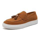 Riolio  Luxury Dress Shoes for Men Comfy Brand Gentleman Tasseled Loafers Outdoor Shoes Leisure Walk Male Moccasins Suede Leather Man