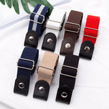 Riolio  New Adjustable Belts for Women Buckle-Free Waist Jeans Pants No Buckle Stretch Elastic Waist Men Canvas Belt Lazy Invisible Belt
