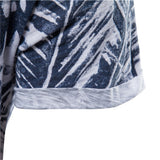 Riolio New Summer Leaf Printed T Shirts Men O-neck 100% Cotton Short-sleeved Men's T-Shirt Summer Male Tops Tee Shirts