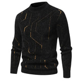 Riolio Men's Autumn and Winter New Imitation Mink Sweater  Matching Fashion Knit Sweater Man Clothes