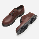 Riolio  Genuine Leather Men Derby Shoes Thick Sole Men Casual shoes Men Leather Shoes
