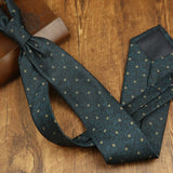 Riolio  New Trendy Mens Brown Green Navy Neckties 8cm Luxury Dots Floral Neck Ties Adult College Student Animal Printed Tie Cravat