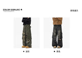 Riolio  Ripped Camo Jeans Men 2025 New Loose Straight Leg Denim Pants Outdoor Hiking Trousers Casual Comfort Street Style Fashion
