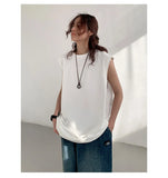Riolio Summer Men Trendy Casual Streetwear Oversized Sleeveless T-shirt Youth Y2K Hip Hop Cotton Tank Tops Sports Basketball Vest