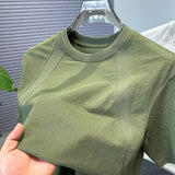 Riolio Summer high street Y2k men and women trendy hip-hop round neck simple T-shirt couple loose retro casual T-shirt top harajuku