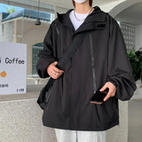 Riolio FALL OUTFITS Streetwear Spring Hooded Casual Jacket For Man Outdoor Coat Windbreak Bomber Men's Jacket