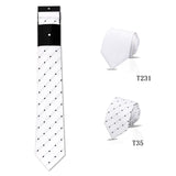 Riolio  2pcs Man Tie Classic Business Necktie Blue Wine Pink Solid Color Smart Casual Suit Necktie Striped Plaid Paisley Neck Gravatas