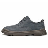 Riolio  Men Shoes Casual Non Slip Wear Resistant Suede Daily Business Shoe Hot Sale Round Toe Low Top British Styl