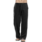 Riolio  Oversized Harajuku Trousers Men Loose Cotton Linen Pants Gym Sweatpants Men Training Jogger Pants Casual Sport Pants Man Clothes