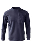 Riolio Lightweight Fce Long Sve T-irt Outdoor Men's round Ne Sweatirt Qui Dry Breathable Base Layer Spring Autumn