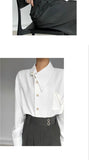 Riolio New Chinese Retro Design Niche Shirt Korean Style Fashion Trend Irregular High-end Shirt Neckline Chic Jacket Men Aesthetic
