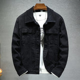 Men's brown denim jacket Spring and Autumn New Fashion High Quality Stretch Slim Fit Jacket Denim Men Brand Clothing