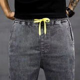 Riolio  Denim Shorts Men's Summer Loose Thin Breathable Trendy Brand Workwear Handsome Casual Five-point Mid-size Pants