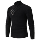 Riolio Long-sleeved Knit Sweater for Men, European and American Plus Size Sweater, Loose, Goes with Everything, Autumn and Winter