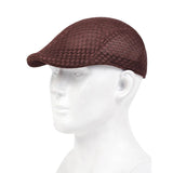 Riolio Men Mesh Breathability Newsboy Caps British Painters Hats Spring and Summer Flat Cap Hip Hop Berets