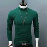 Riolio Man Thermal Turtleneck Casual Sleepwear Shirt S-2XL Sleeve Long Slim Coat 5colors Basic Sweater Bottom Winter