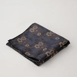 Riolio  24cm Korean Striped Plaid Pocket Square Men Young Boys Brown Casual Handkerchief Scarf Personalized Versatile Suit Pocket Towel