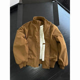 Riolio  American Retro Winter Bomber Jackets for Men Classic Short Padding Jackets Coats Fashion Men's Parkas Men Winter Clothing