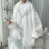 Riolio  New Summer Fashion Hong Kong Style Trend Ruffian Handsome Thin Loose Casual Simple Breathable Sun Protection Jacket