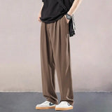 Riolio  Draped and Casual New Loose Iron-free Draped Straight Suit Trousers