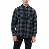 Riolio  English Style Vintage Men Clothing Plaid Shirt Spring Autumn New Harajuku Long Sleeves Streetwear Fashion Business Casual Tops