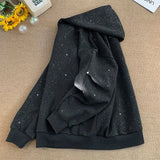 Riolio Full Star Mens Hoodie Harajuku Galaxy Hooded Sweatshirt Casual Shiny Hoodies High Street Hoodies Male Clothing Streetwear