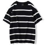 Riolio  Mew Men T Shirt Color Block Print 3 Color Optional Tee Shirts Simple High Street Basic All Match Cargo Tops Mens Streetwear