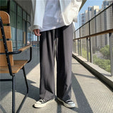 Riolio  New Japanese Retro Male Suit Pants Light Luxury Straight Draped Button-down Business Casual Pants Premium Slim Elegant Trousers