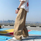 Riolio Spring and Autumn Fashion Brand Japanese Retro Workwear Straight Tube Wide Leg Loose and Versatile Handsome Men's Casual Pants