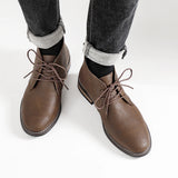 Riolio  Retro Plus Size Desert Boots Men Ankle boots Brand Comfortable Leather Boots For Men