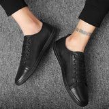 Riolio  Shoes for Men New Designer Fashion Black Casual Sneakers for Men Spring Autumn Soft-soled Man Sports Shoes