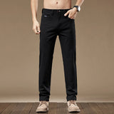 Riolio  Autumn Men's Clothing Business Trousers Men Straight Casual Pants Men's Pants Cotton Black Gray Khaki Brand