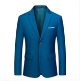 Riolio Mens Stylish Colorful Slim Fit Casual Blazer Jacket Green Purple Black Yellow Wedding Prom Formal Suit Coats For Men