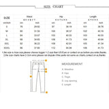Riolio  Men's Retro Moto Biker Straight Elastic Jeans Zipper Distress Hole Punk Skinny Denim Cargo Pants Streetwear Y2K Hombre Trousers