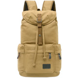 Riolio  Retro men's backpack trendy canvas men's bag middle school student schoolbag large capacity outdoor backpack leisure travel bag