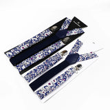 Riolio  Floral Cotton 2 Sizes Suspenders Parent Child Sets Men Women Kids Braces Adjustable Straps Male Pants Shirt Skirt Accessory Gift