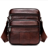 Riolio Hot-sale Men's Shoulder Bags Casual Messenger Bag Genuine Leather Gift for Man