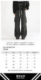 Riolio Loose straight Jeans Men Denim Cargo Pants Wash Solid Color Multi Pockets Casual Mid Waist Trousers Unisex Daily Wear Joggers