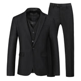 Riolio  Casual Wedding Groomsmen Suit Set Men's Business Casual Professional Three-piece Suit Comfortable Fit Cross-Border Menswear