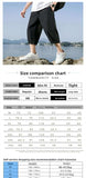 Riolio  Silky Thin Summer Casual Pants Loose Straight Leg Sport orts for plus Size Men Trendy Seven-Foot Length Boys Faionable