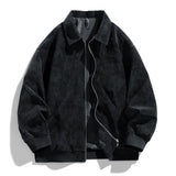 Riolio  spring bomber jacket men loose vintage Suede Leather jacket moto biker coats windbreaker man outdoor Waterproof outerwears