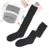 Riolio  Mens Winter Compression Stocking Warm Hot Knee Long Leg Terry Thigh High Socks Cotton Thicken Cover Calf Male Socks Size 38-45