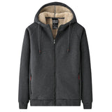 Riolio Winter Thicken Hooded cotton winter new plus cashmere men's casual lamb cashmere plus size Hoodie Plush coat L-8XL streetwear