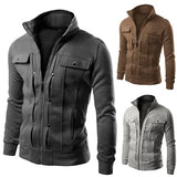 Riolio Hoodie Fleece Cardigan Hooded Coat Men's Hoodies Sweatshirts Pullover For Male Hoody Sweatshirt