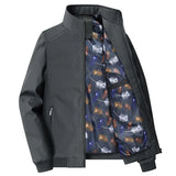 Riolio Plus Size 8XL Spring Autumn Men Business Jackets Solid Mens Thin Jackets Coats Casual Men's Outerwear Male Coat Bomber Jacket