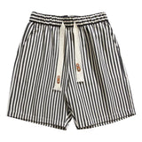Riolio  Japanese Retro Vertical Striped Shorts Men Summer New Casual Loose Versatile Five-point Pants