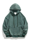 Riolio Spring Autumn Washed Hoodies Men 360G Heavy Cotton High Street Vintage Oversized Sweatshirts Y2k Hoody Harajuku Tops