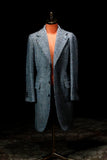Riolio  Men Suits Plaid England Style Overcoat Outerwear Suits Regular Fit Extra Long Jacket Blazer Wool Blend New