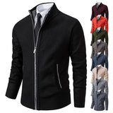 Riolio New fashion men's knitted sweater cardigan Joker comfortable warm casual coat